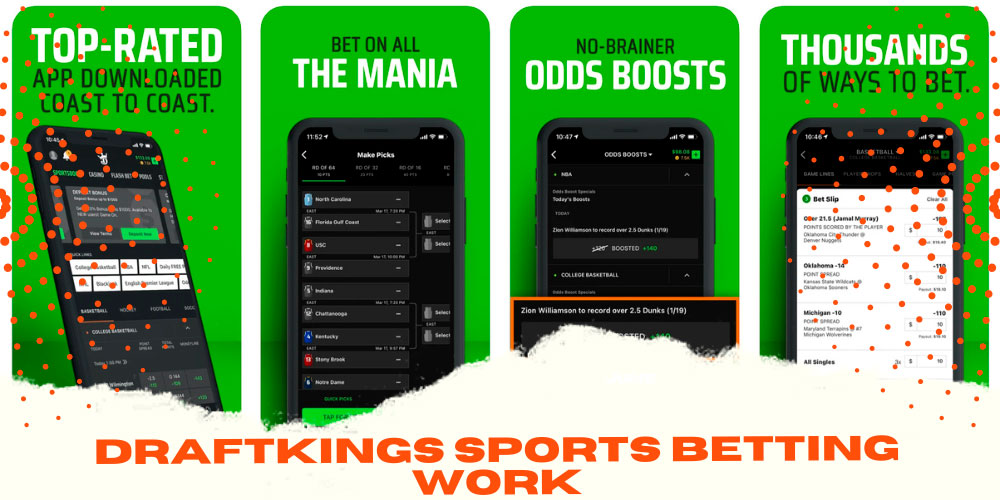 How does DraftKings sports betting work